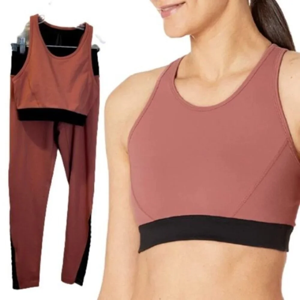 Core 10 Women's Standard Icon Series Mesh Yoga Longline Sports‎ SET